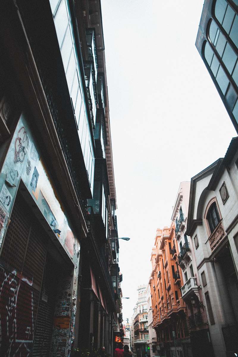city view of buildings at alley road