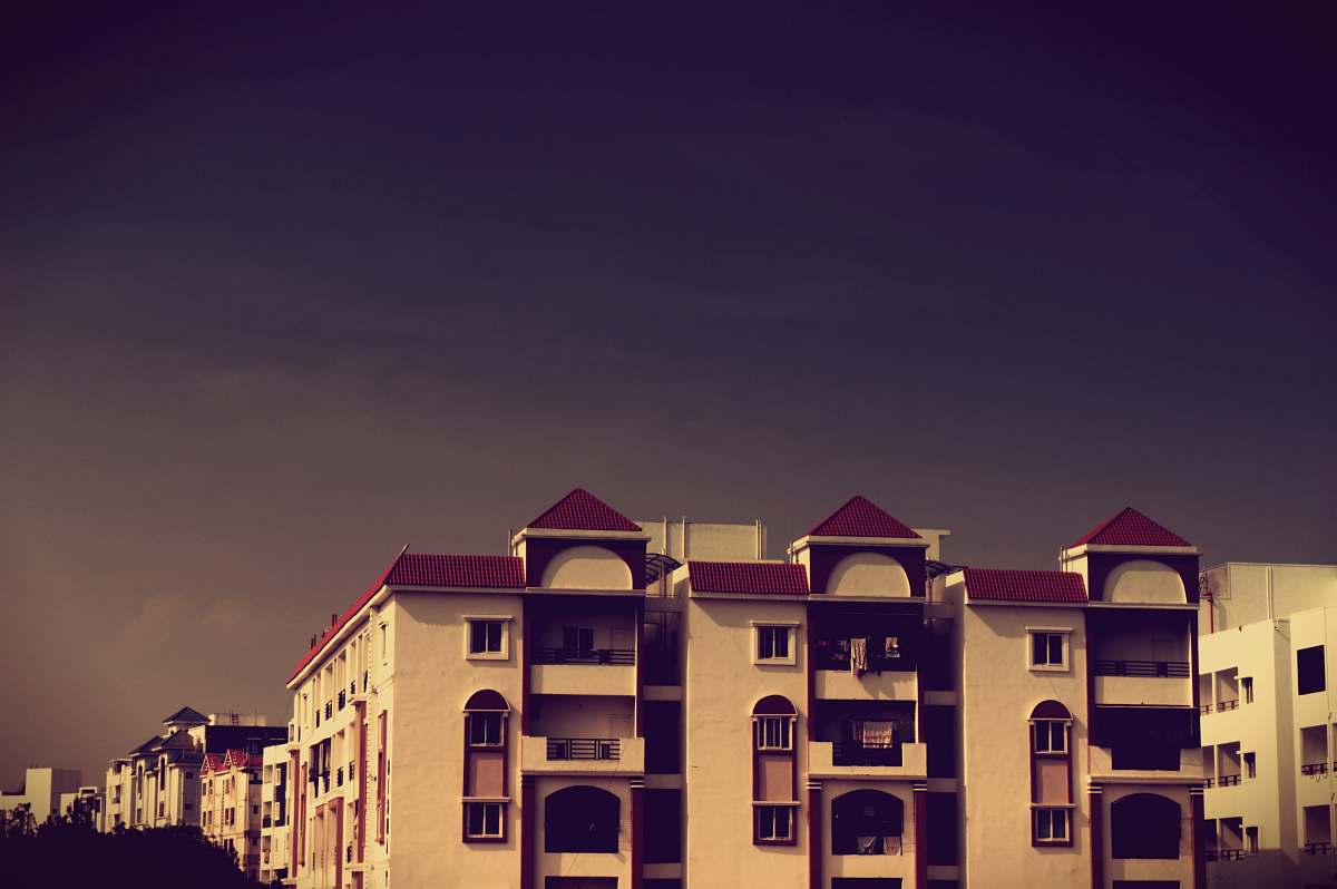 urban white and brown concrete house city
