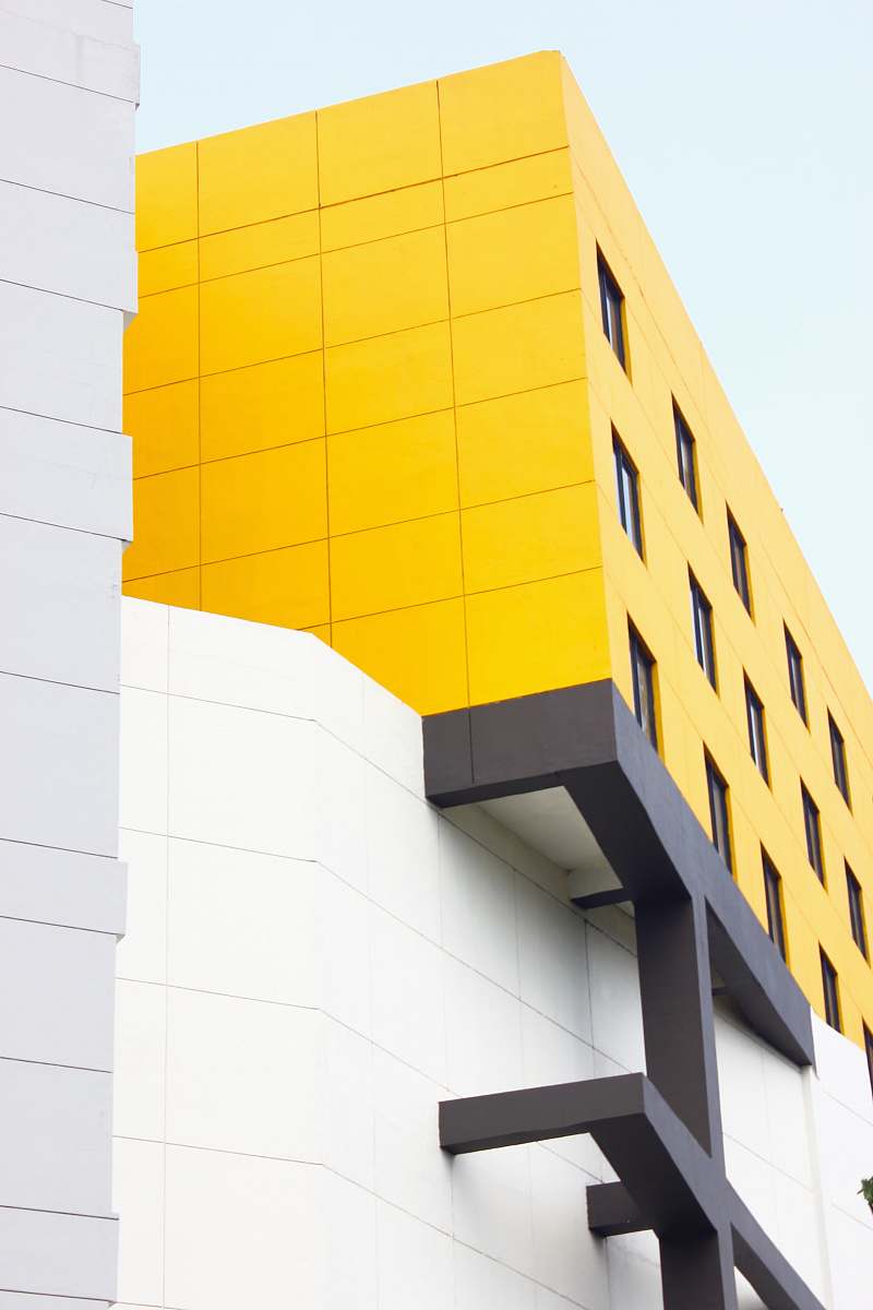 indonesia white and yellow high-rise building tangerang