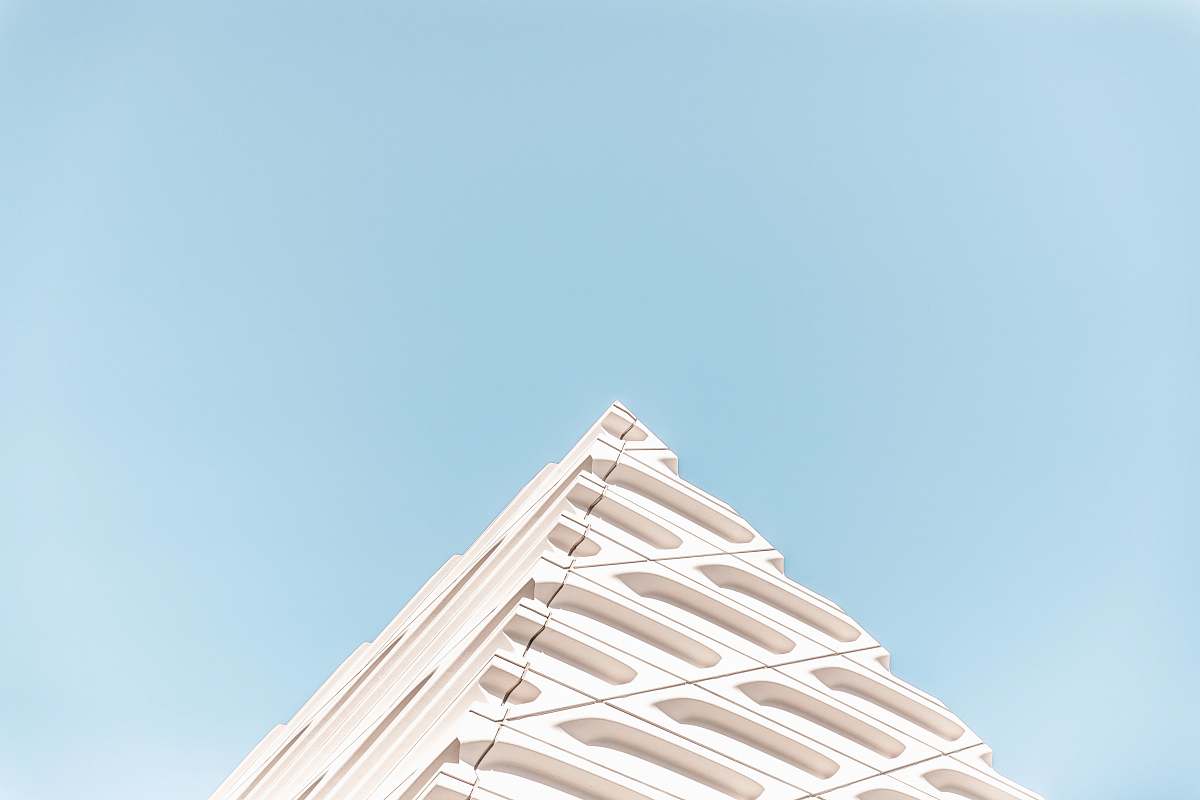 white white pyramid structure los angeles