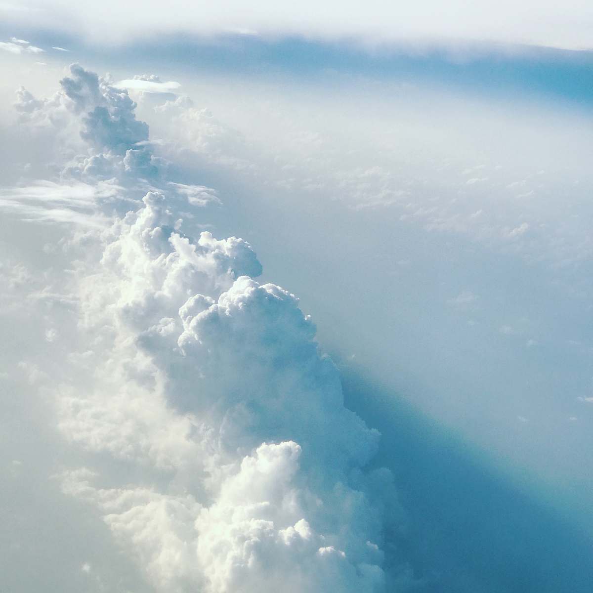 sky aerial photography of clouds nature