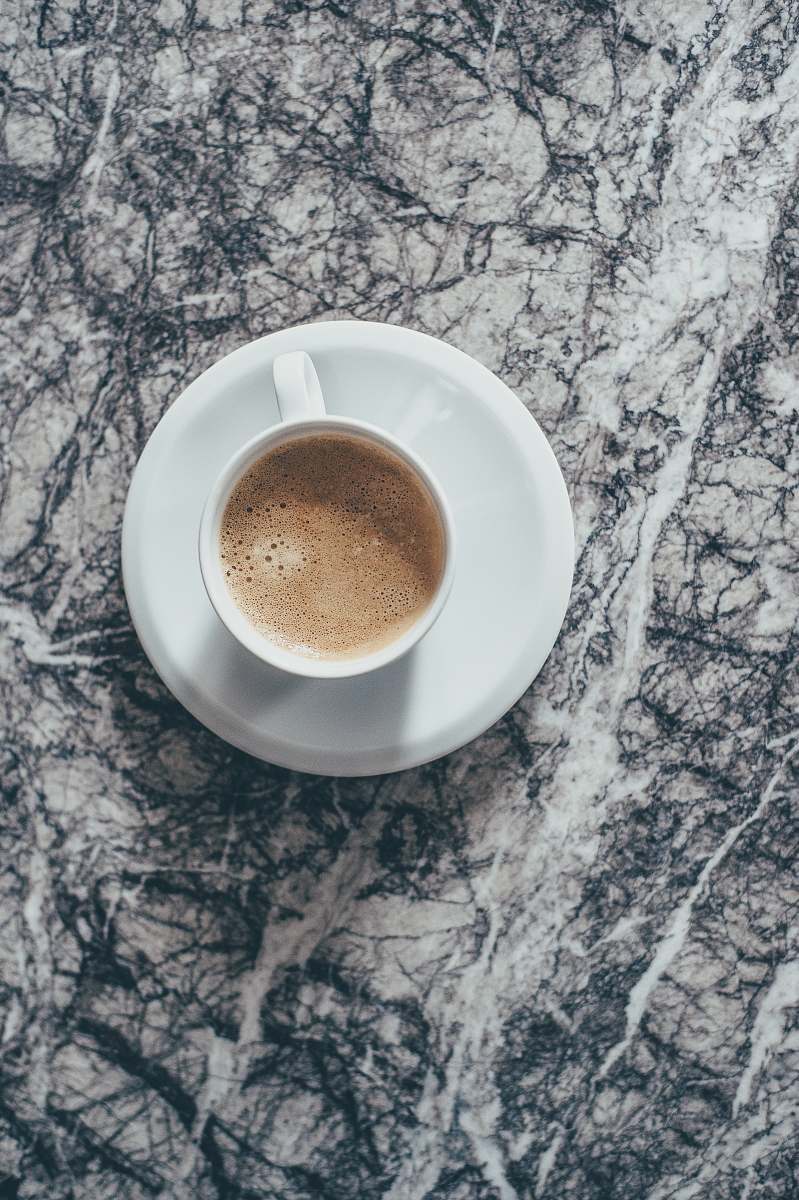 coffee white ceramic coffee cup on white ceramic saucer saucer