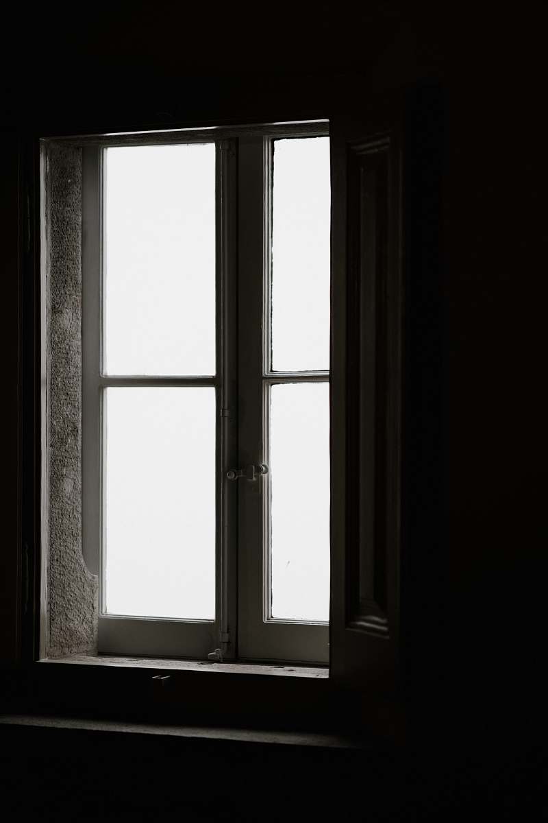 window closed window from inside room sintra