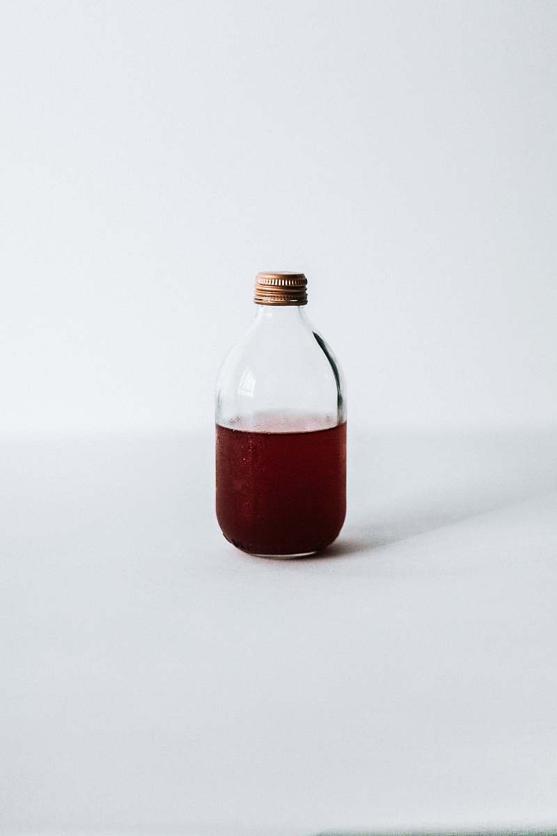 food clear glass bottle bottle