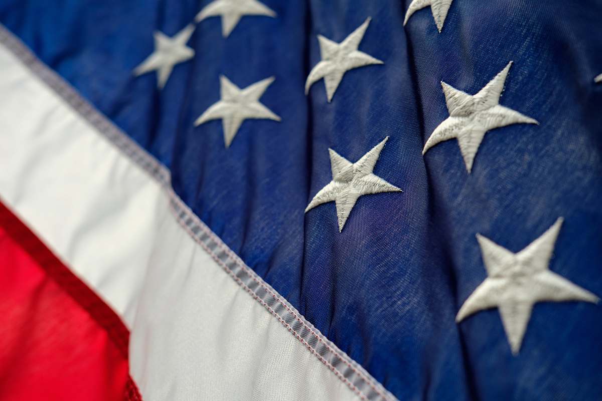 Stars Blue, White, And Red Flag Patriotic Image Free Photo