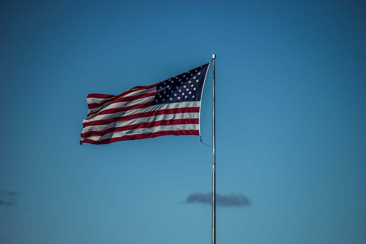 emblem USA flag boston