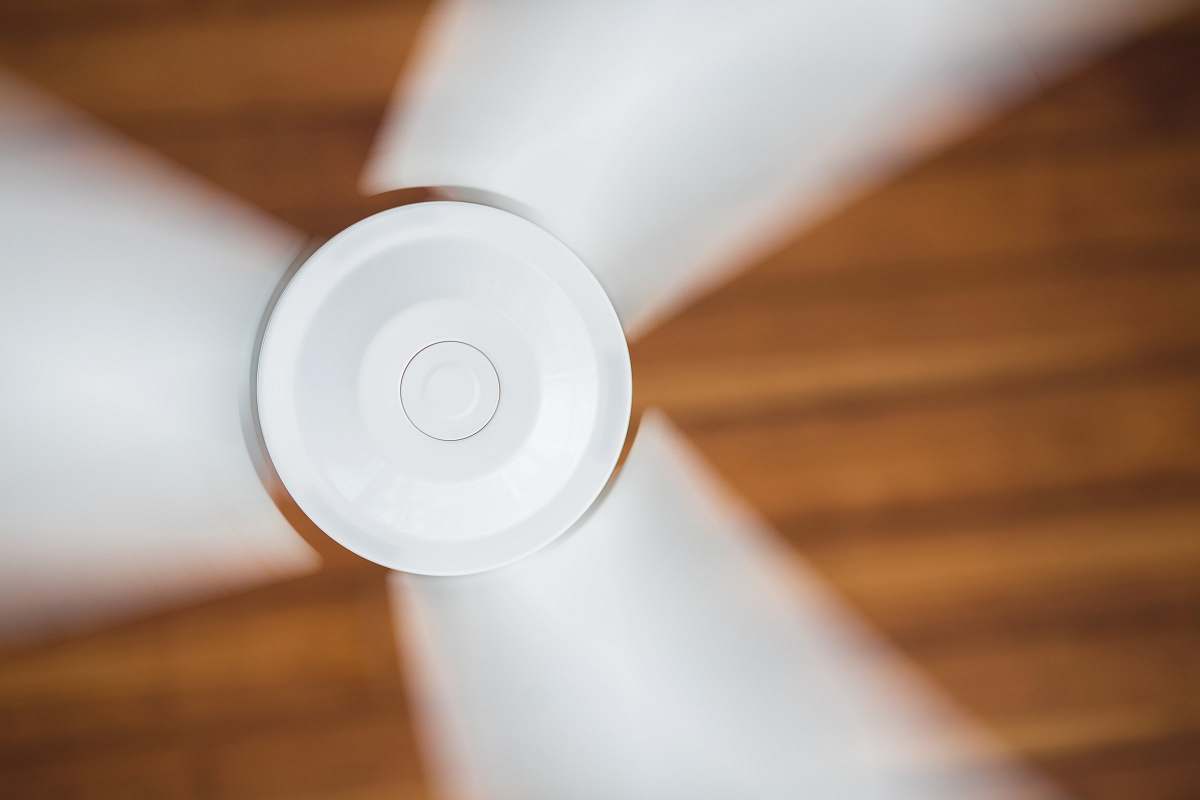 wooden white ceiling fan electrical