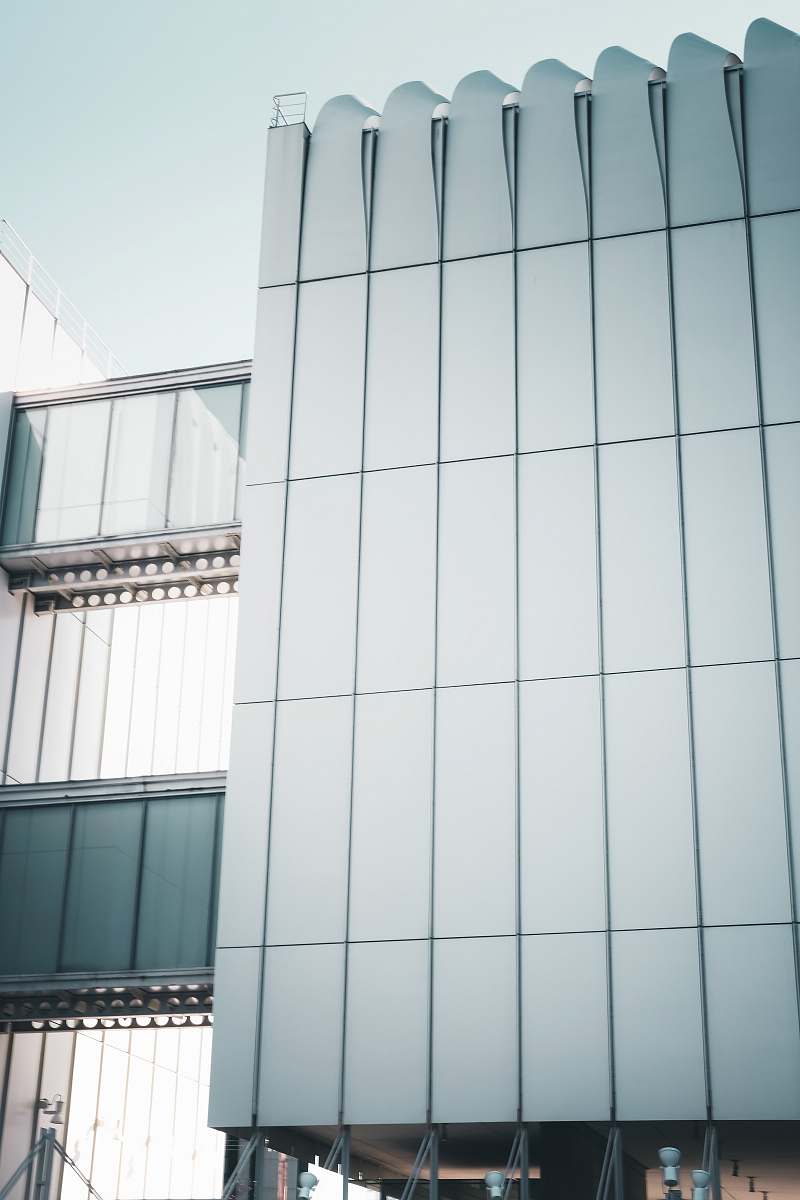 awning architectural photography of gray building canopy