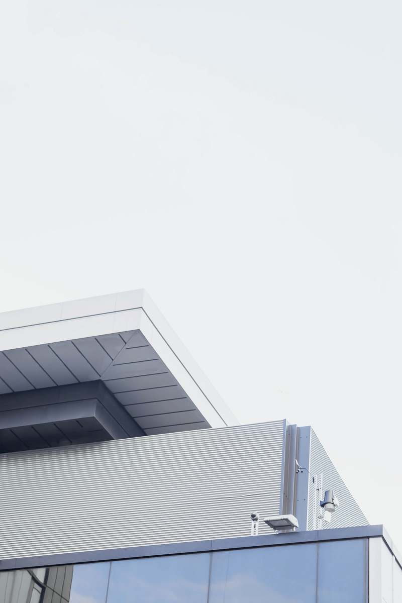 architecture white and gray concrete house gray