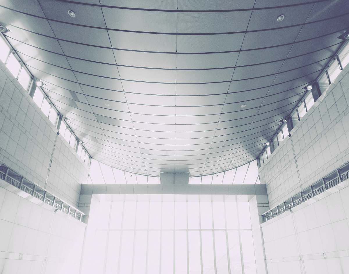 black white architectural building white