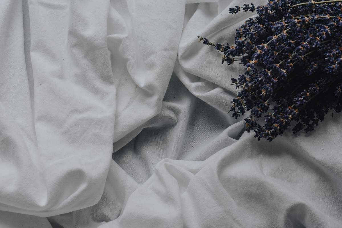 sheets white textile bed
