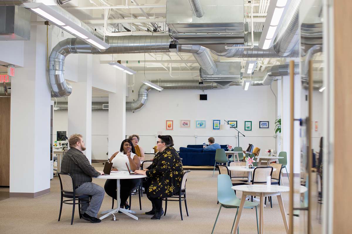 Chair People Around Table In Cafeteria Furniture Image Free Photo