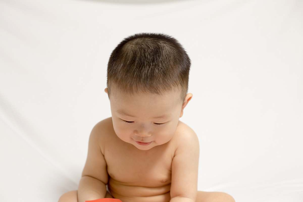 person toddler's face baby