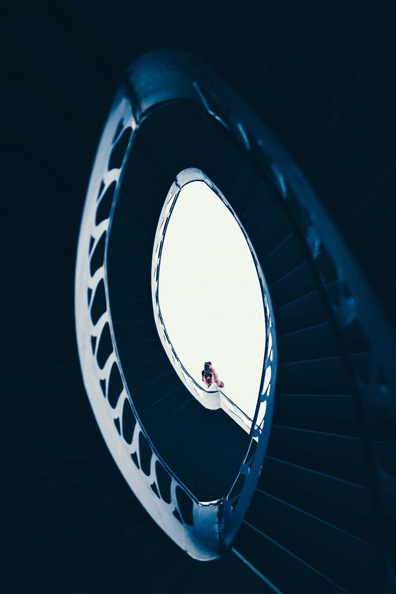 person woman wearing white dress in stair shiraz