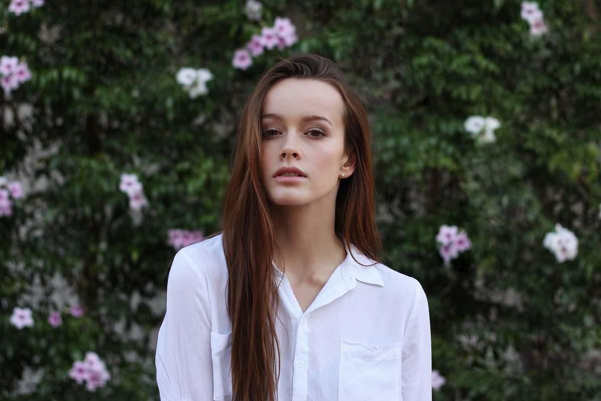 person women's white dress shirt clothing