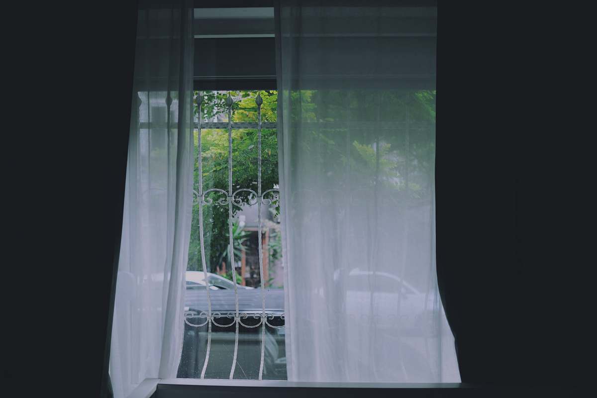 curtains white curtain on white metal window flora