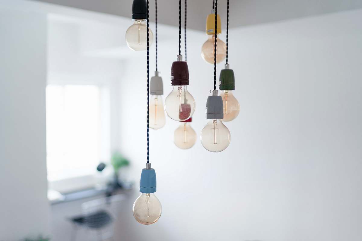 white pendant lights light