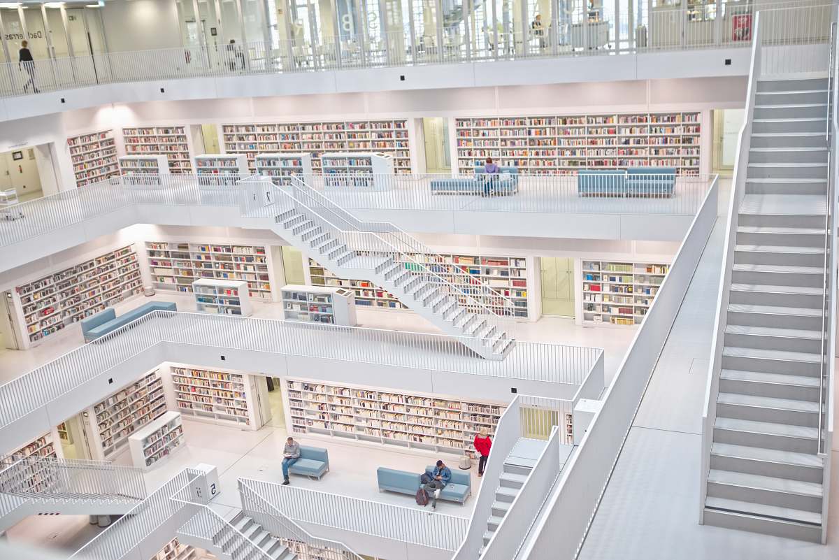 book Library building indoors