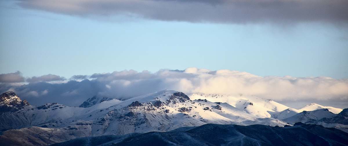 nature aerial photography of mountain covered by snow outdoors