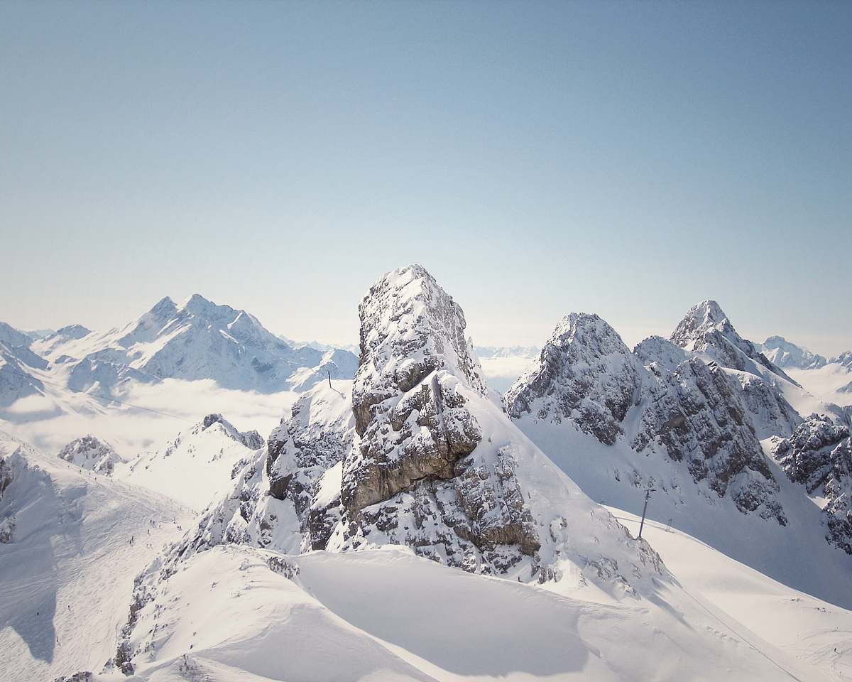 snow landscape photography of mountain alps ice