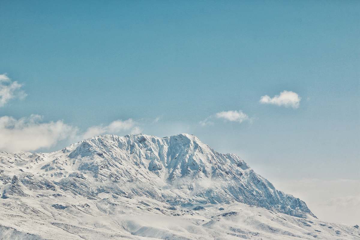 snow landscape photography of white mountain ice