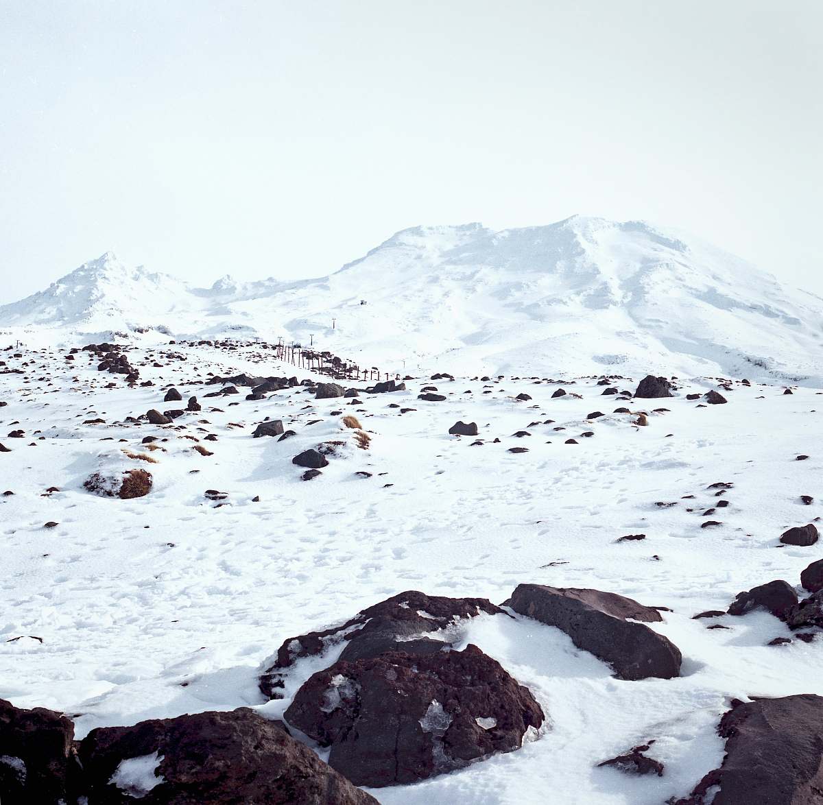 outdoors mountain covered with snow nature