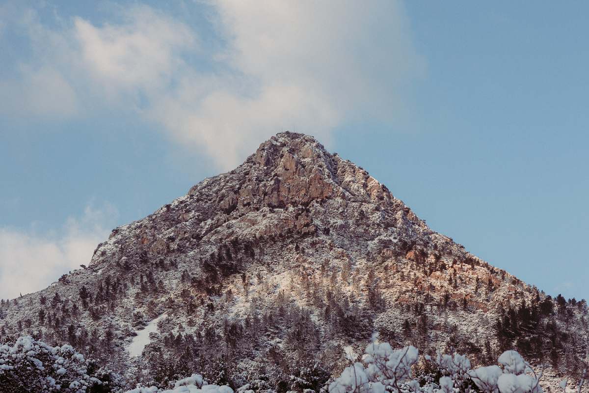 nature snow covered mountain with trees during daytime outdoors