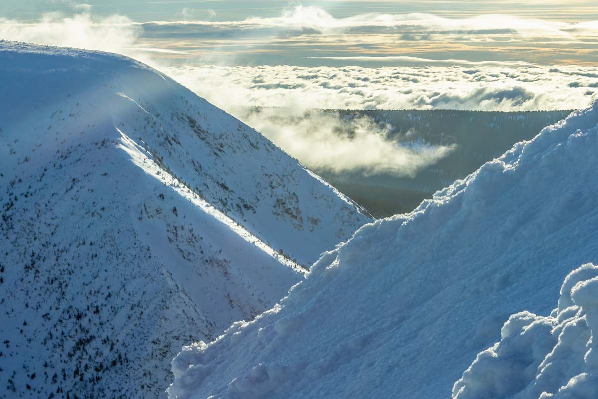 nature snow mountains outdoors