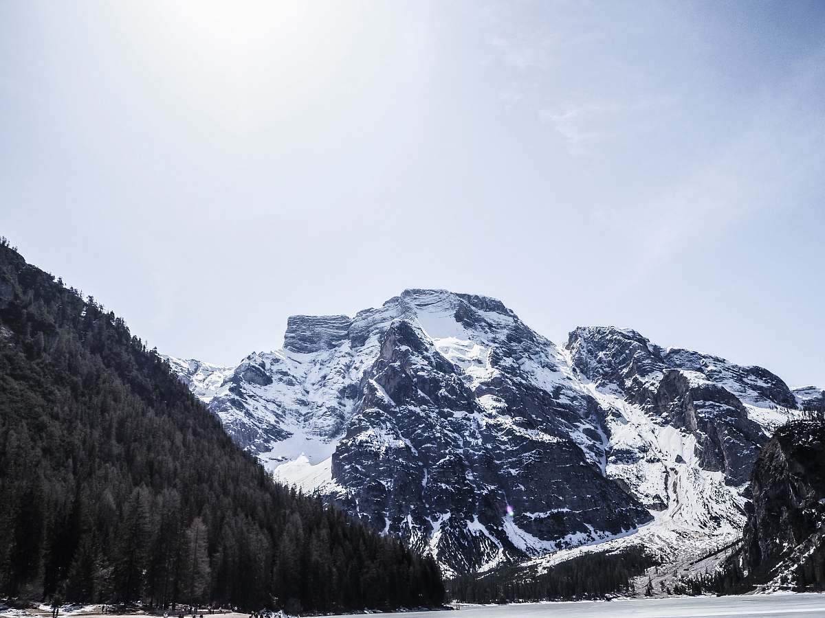nature white mountain during daytime photo outdoors