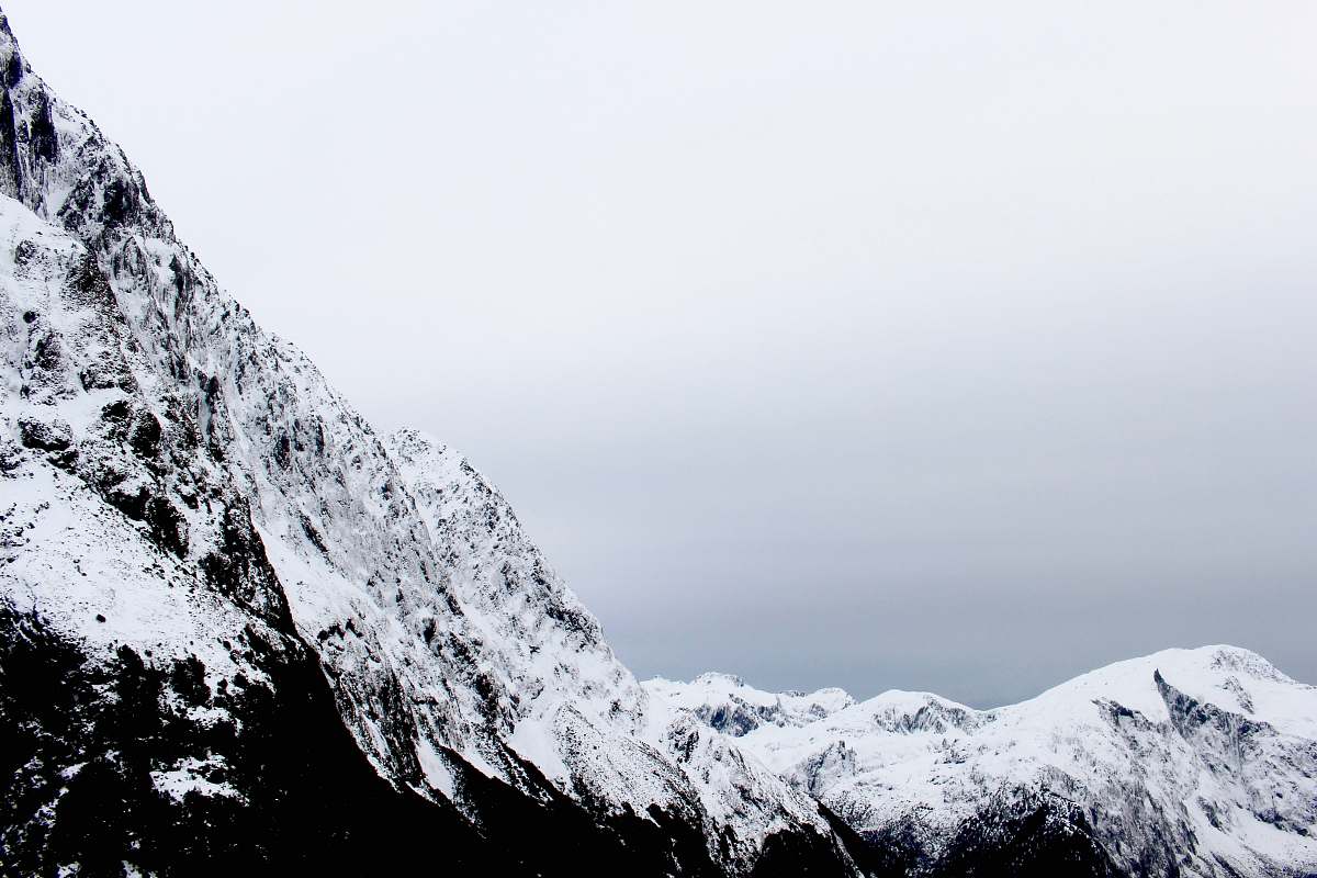 nature white snow-covered mountain alps