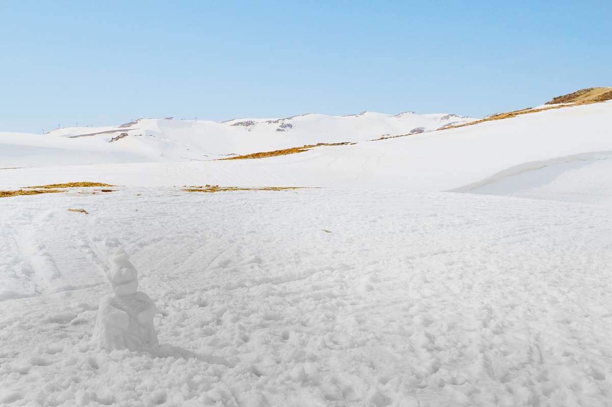outdoors field covered with snow during daytime grey