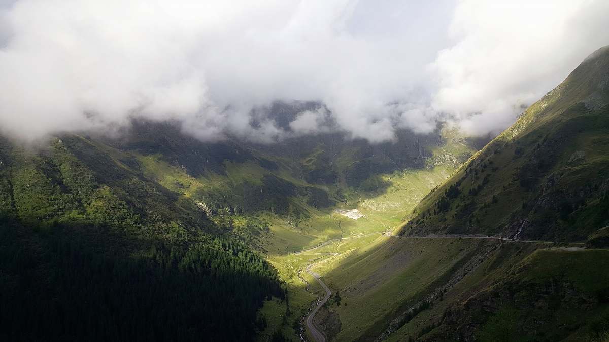 mountain landscape photography of green mountains valley