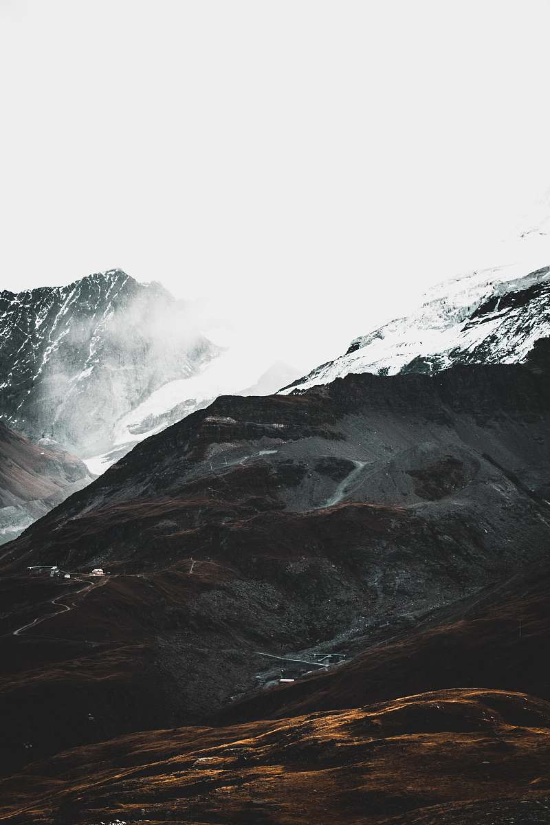 mountain landscape photography of snowy mountain alps