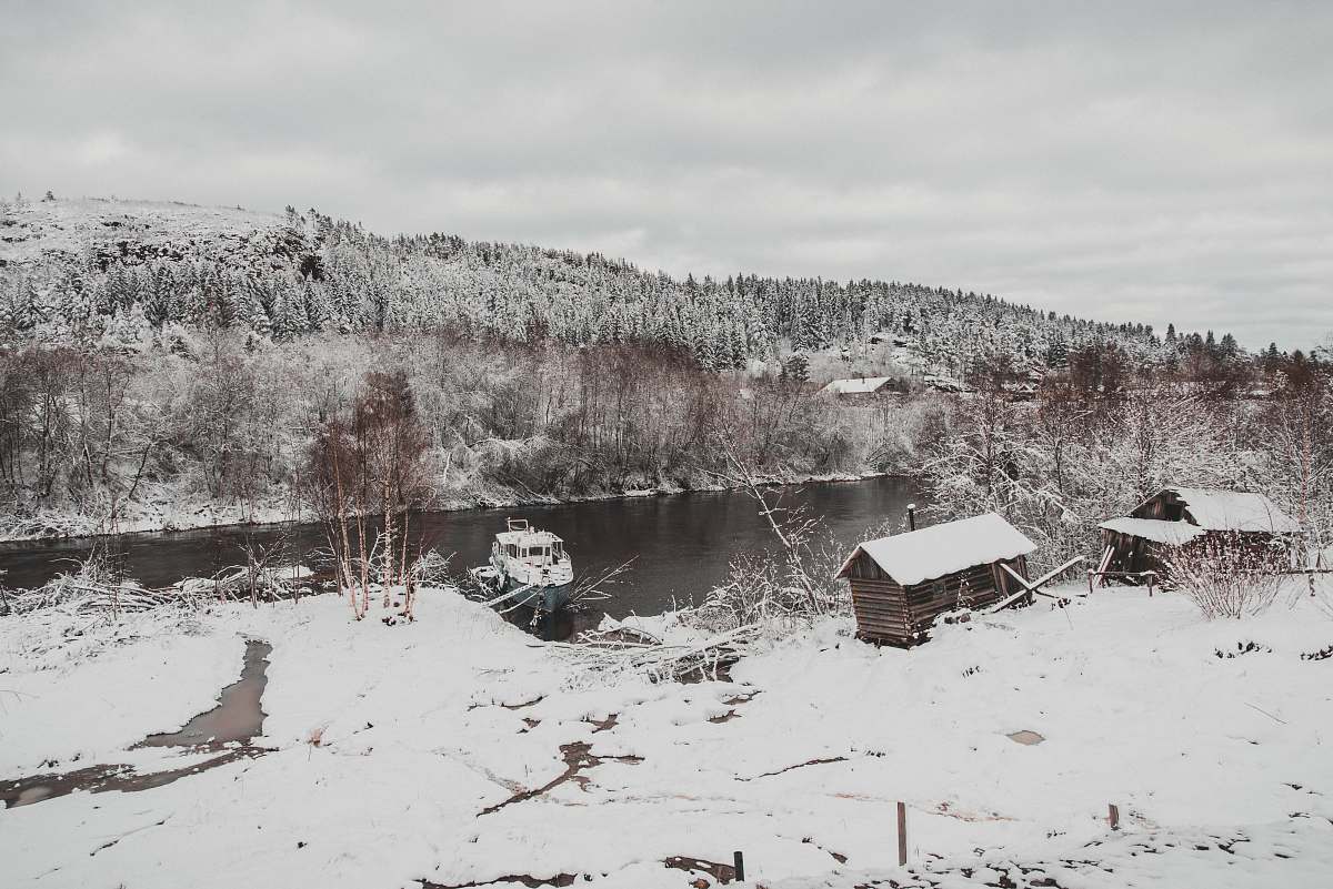 outdoors snow-capped mountain grey