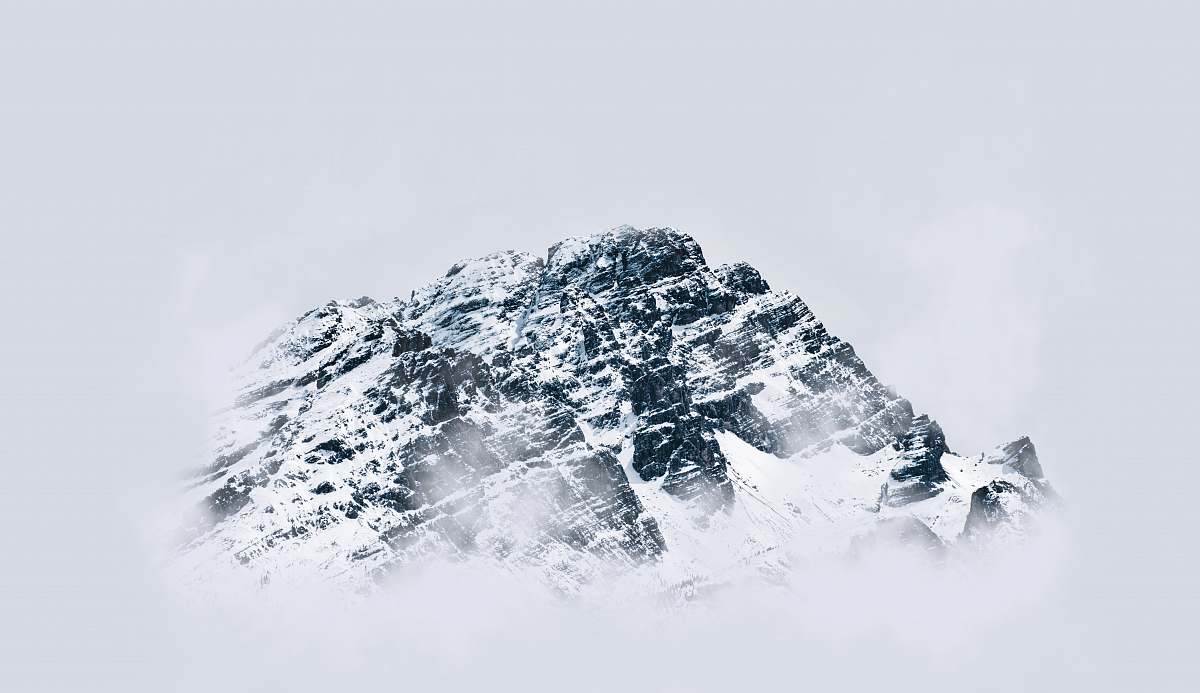 outdoors snow-covered mountain mountain