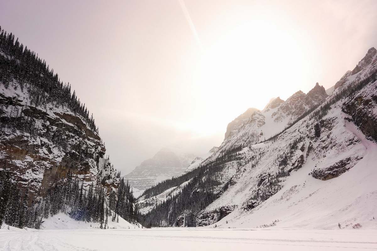 mountain snow-covered mountains outdoors