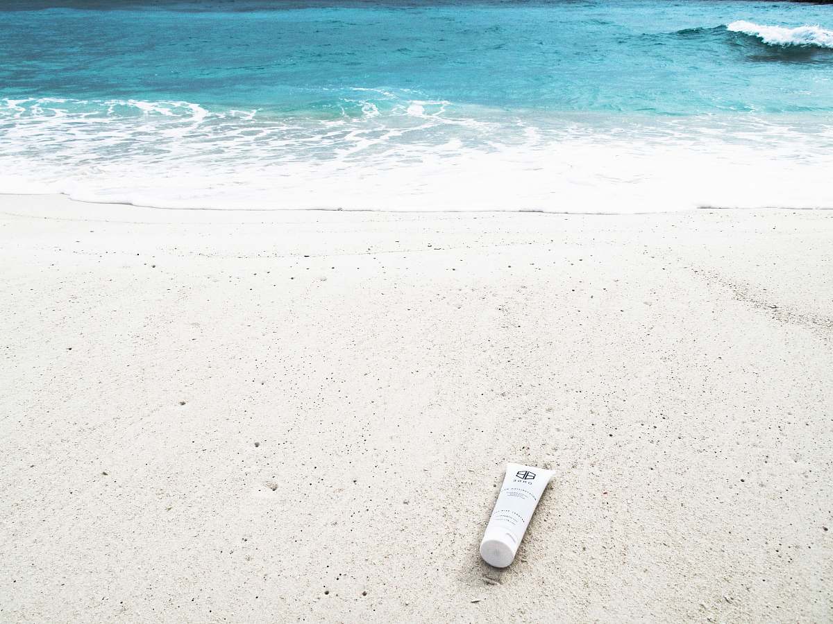 outdoors soft tube on beach sand sand