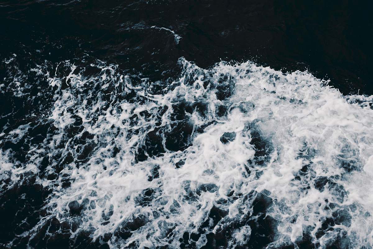 sea aerial photo body of water water