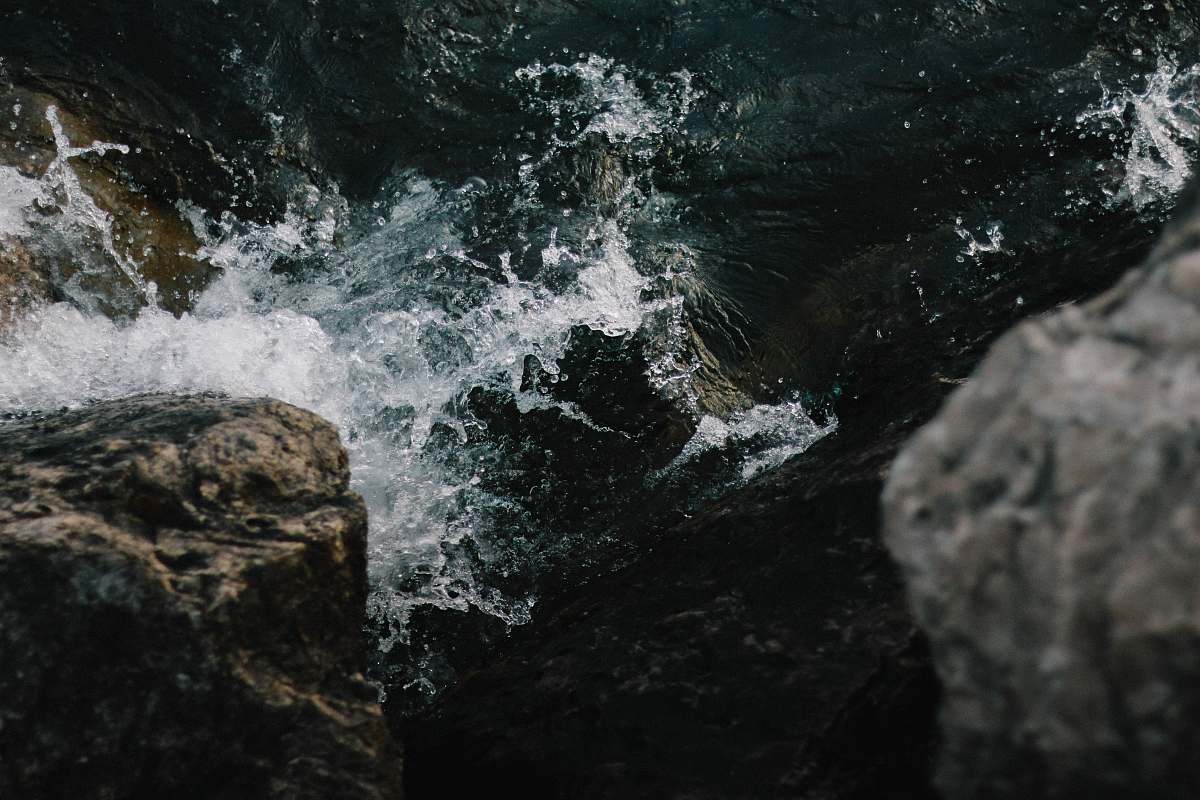 water sea waves crashing on rocks sea