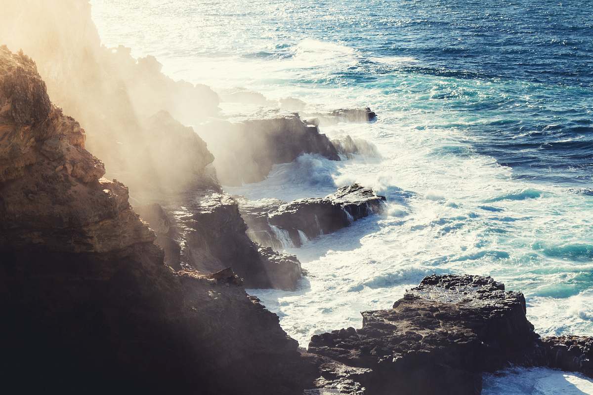 sea shallow focus photography of ocean coast