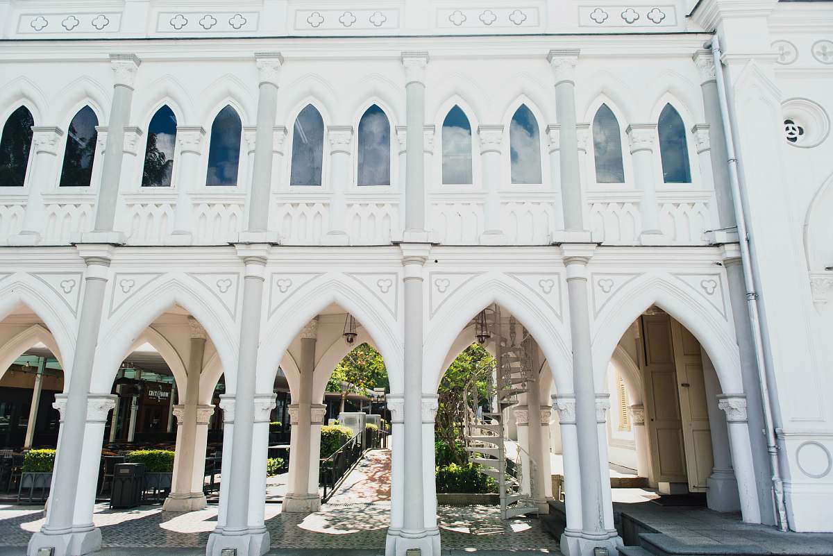 old white painted temple white