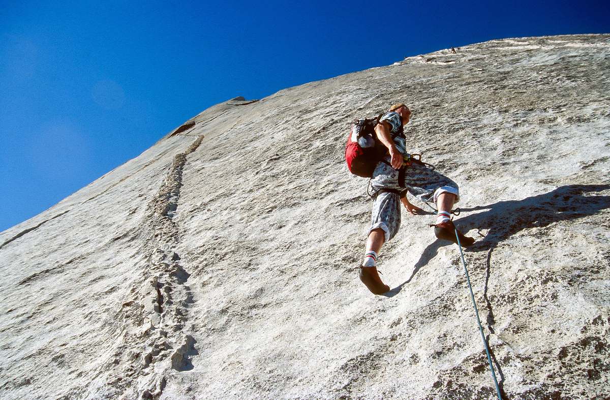 Human Man Climbing On Mountain Climbing Image Free Photo