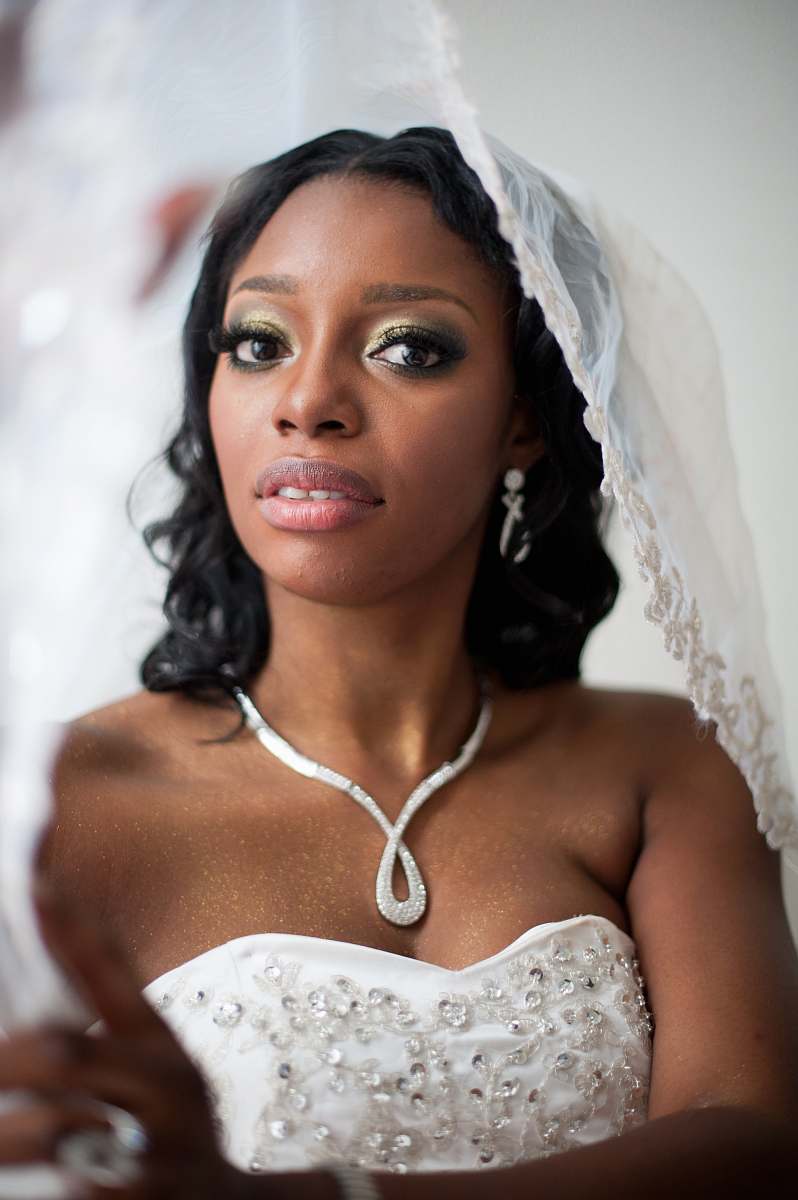 human selective focus photo woman wearing wedding veil people