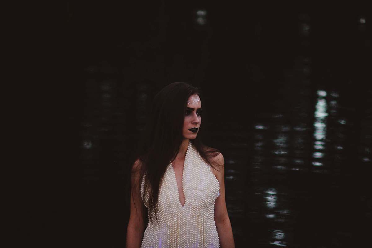 female woman wearing white dress woman