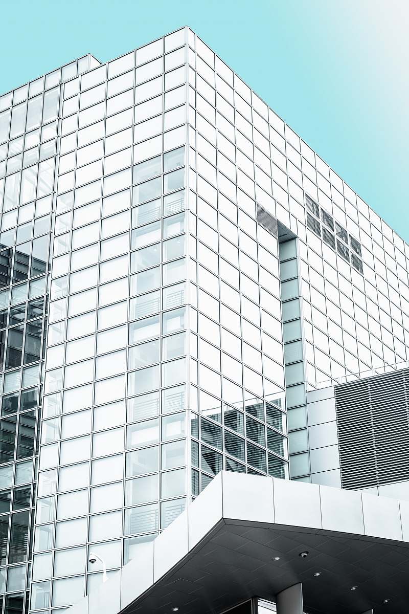 architecture white and clear glass high-rise building building