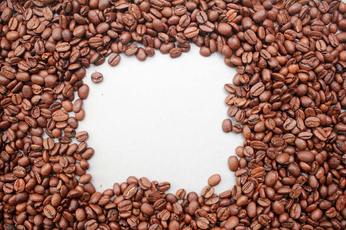 bean pile of coffee beans food