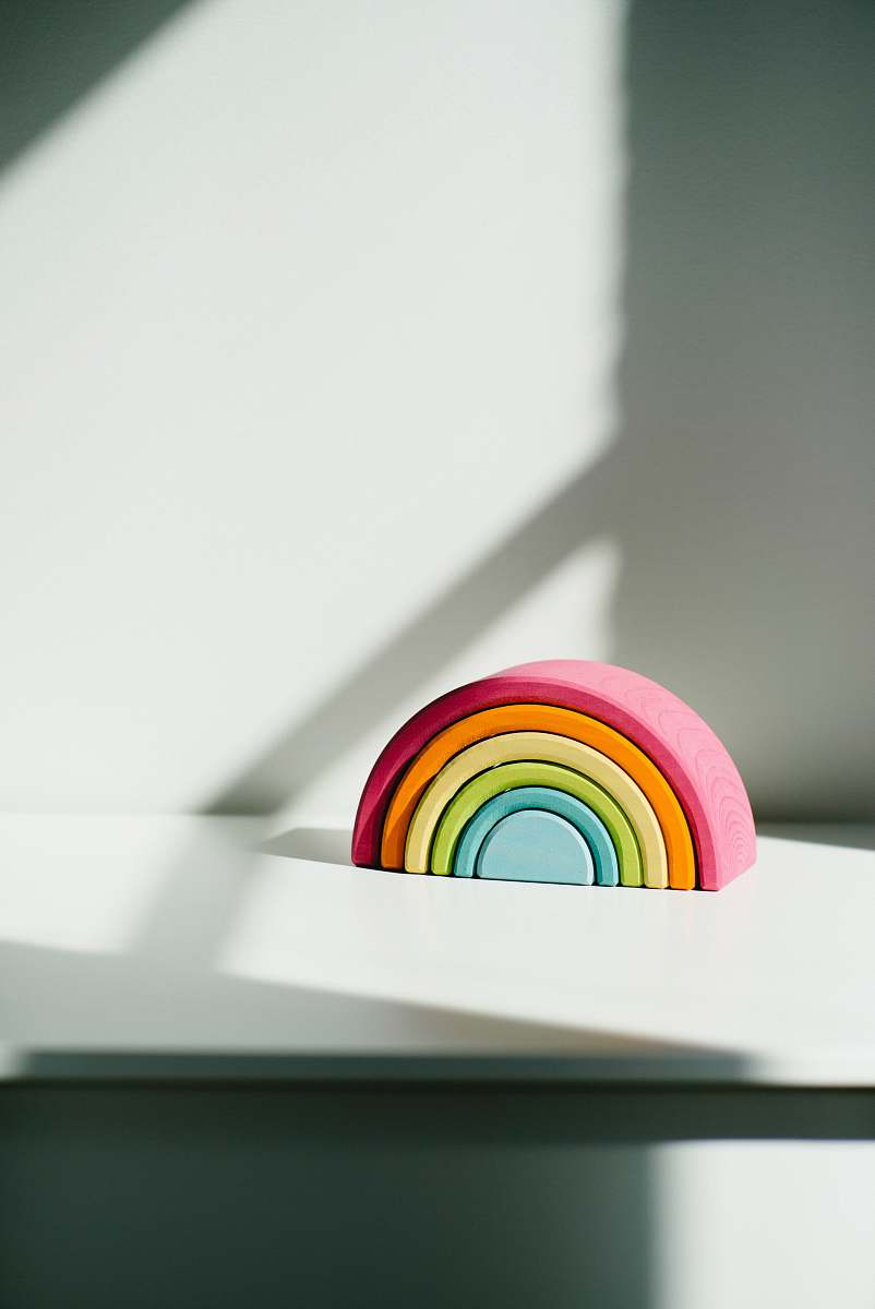 shadow rainbow clay toy color