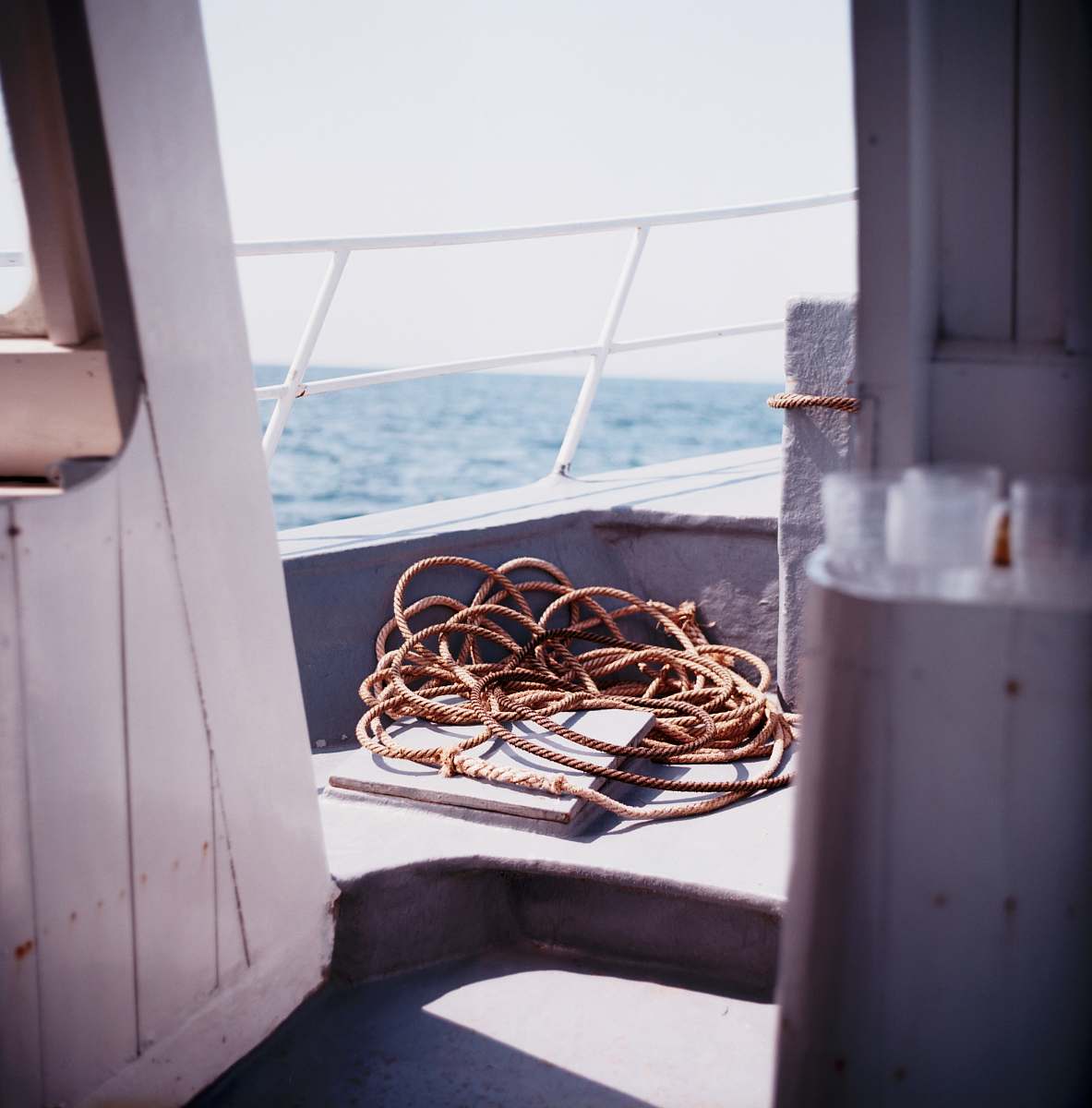 boat brown rope sail