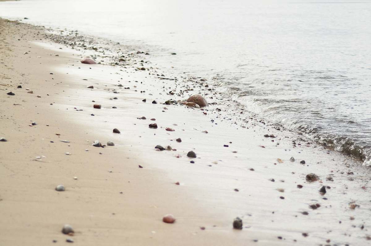 water rocks on seashore shoreline