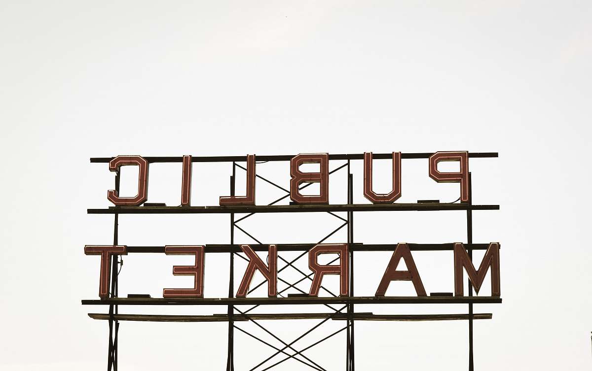 sign Public Market signage united states